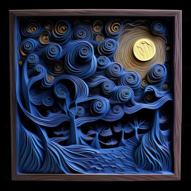 3D model st starry night (STL)